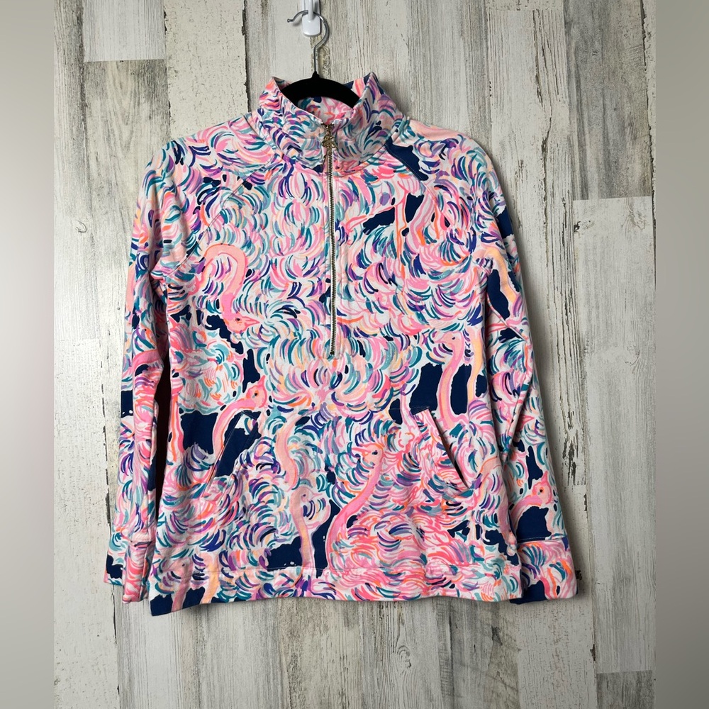 Lilly Pulitzer Skippy Pop Over Half Zip Jacket size Small - Picture 2 of 11